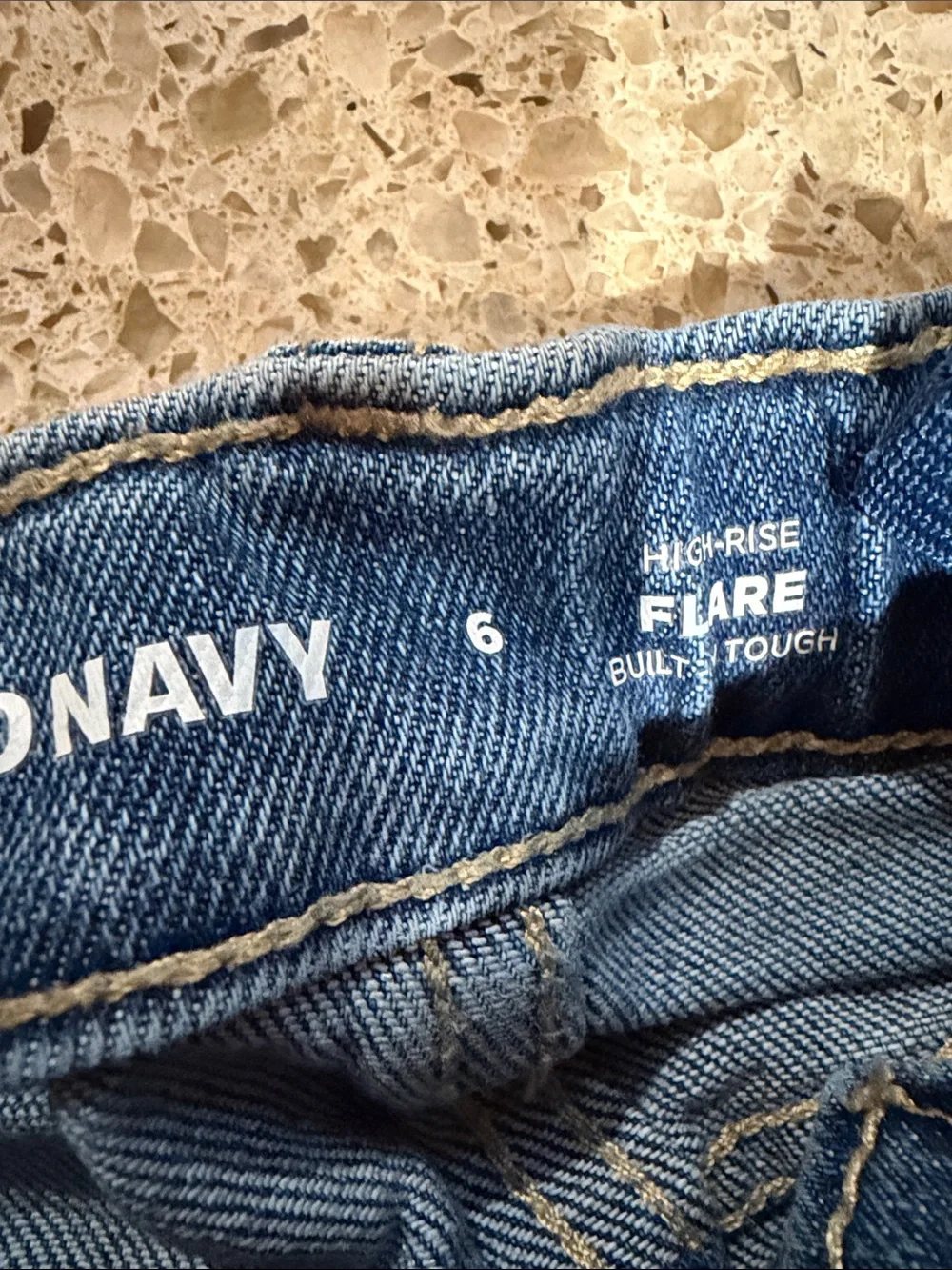 Old Navy Two-Tone Blue Flare Jeans